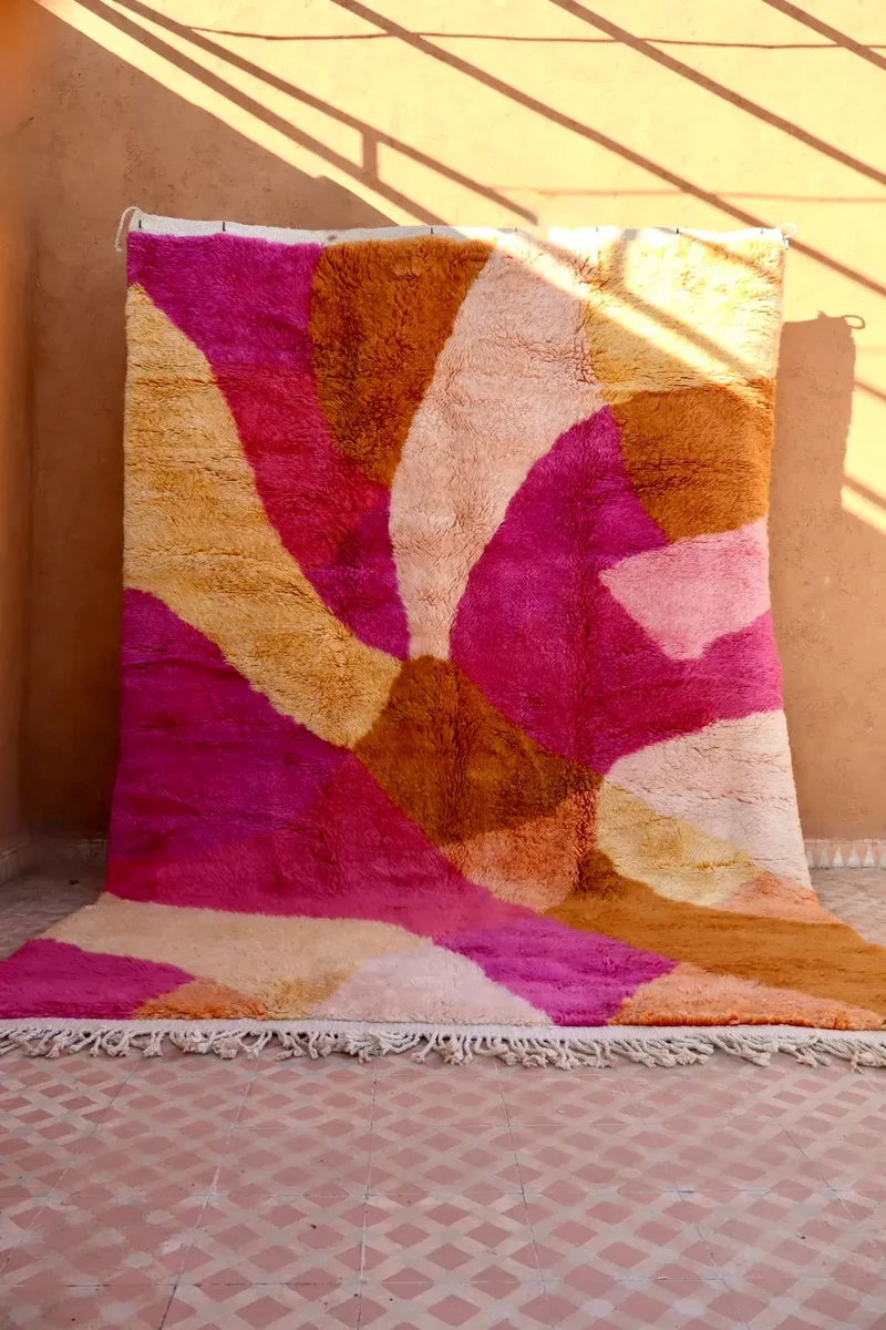 Tapis Berbère Mrirt « Sun Kissed » Les Dessins de Néda - 200 x 300 cm