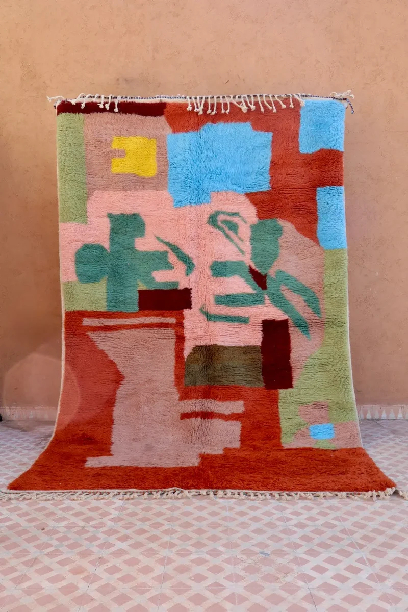 Tapis Berbère coloré « Le Jardin de la Casbah » - Les dessins de Néda - 267 x 160 cm