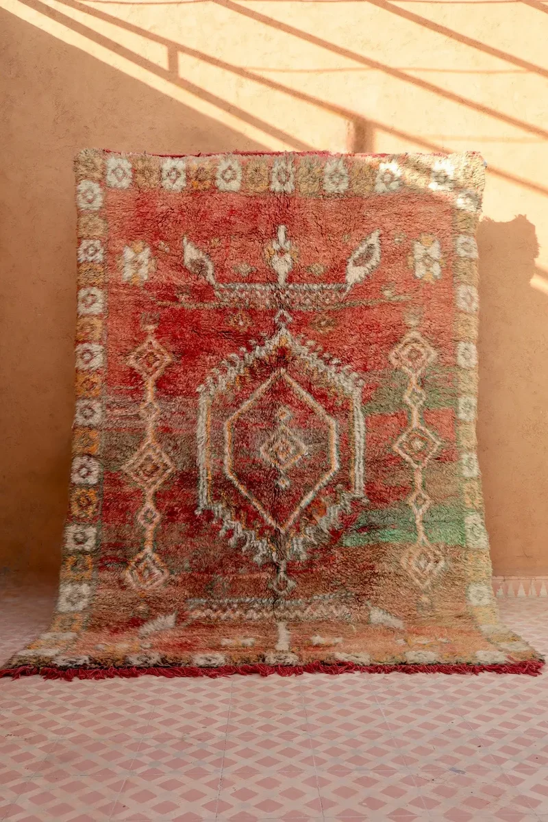 Tapis Berbère Ancien Terracotta Boujaad - 253 x 174 cm