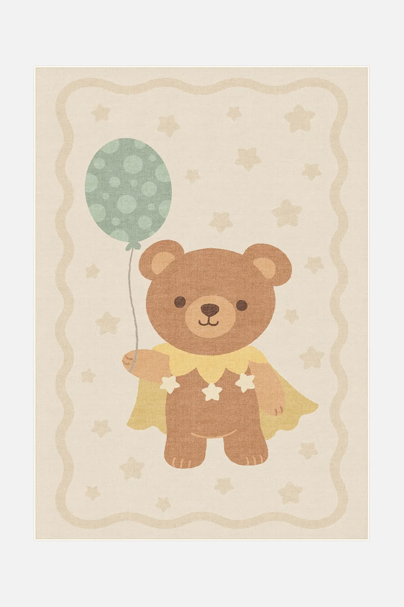 Tapis Ourson Céleste Crème