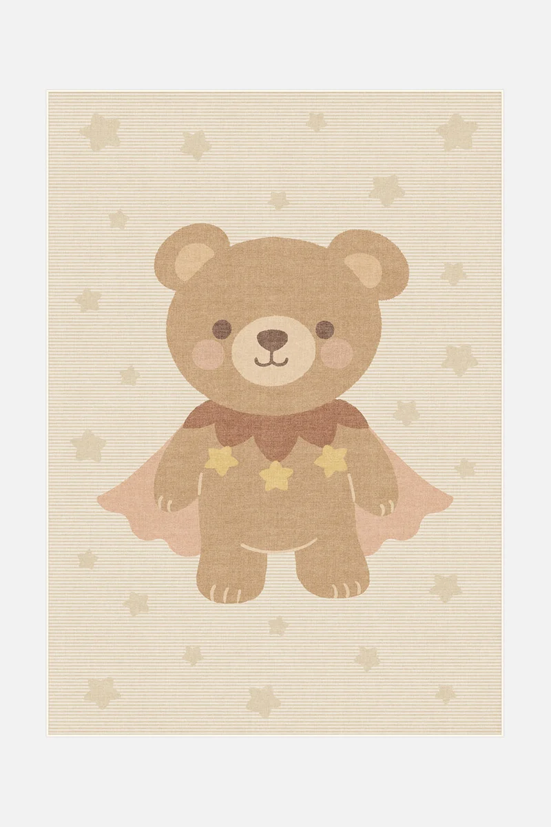 Tapis Super Ourson Crème