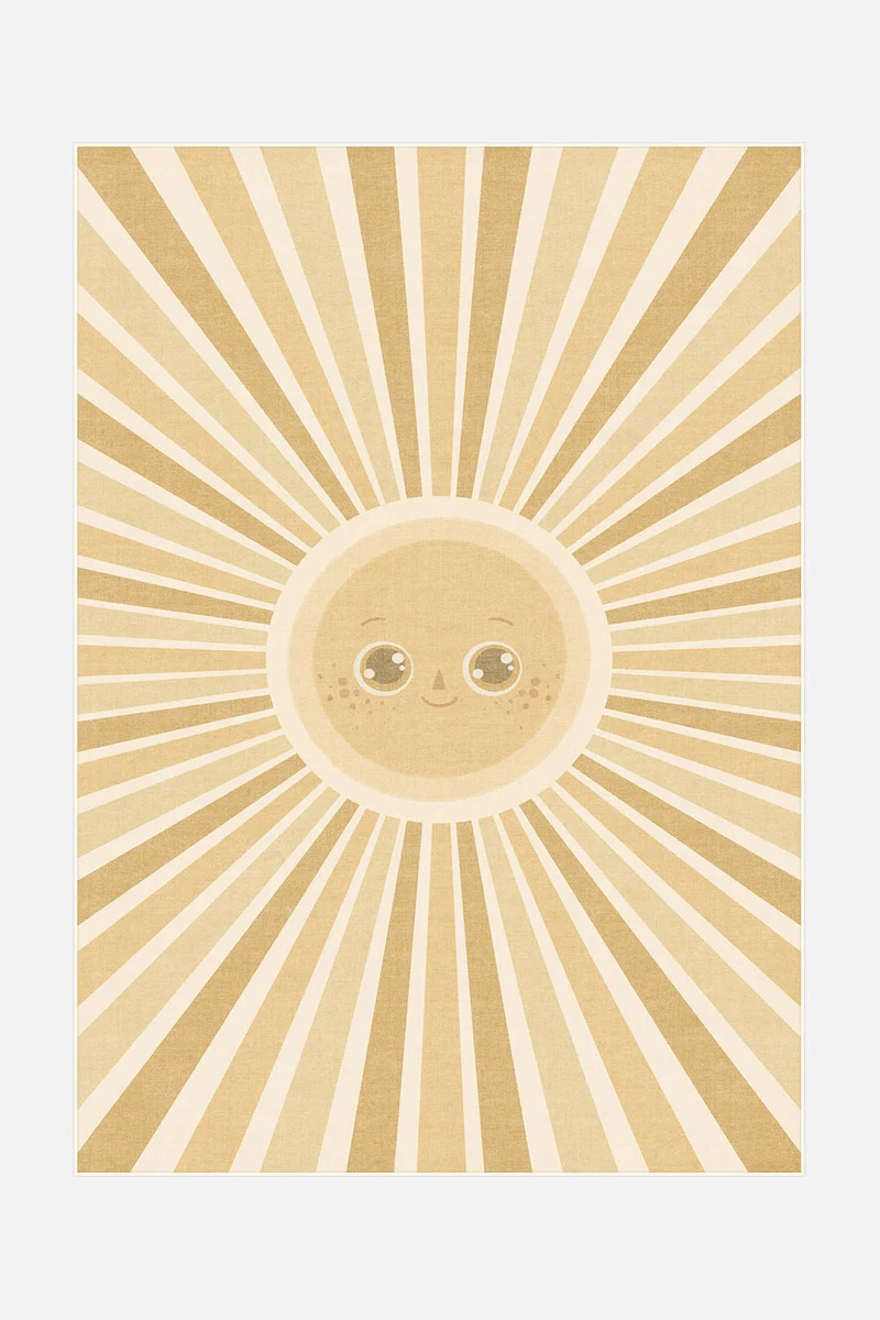 Tapis Soleil Jaune