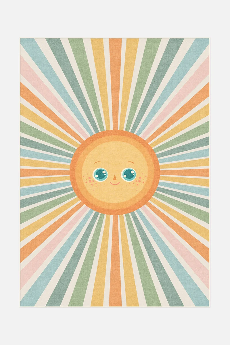 Tapis Soleil Multicolore