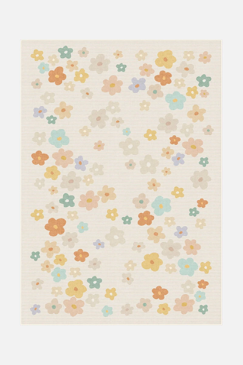 Tapis Pré Fleuri Multicolore