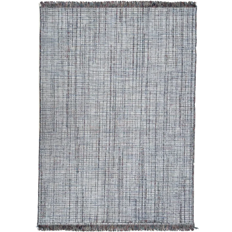 Tapis extérieur bleu effet tweed