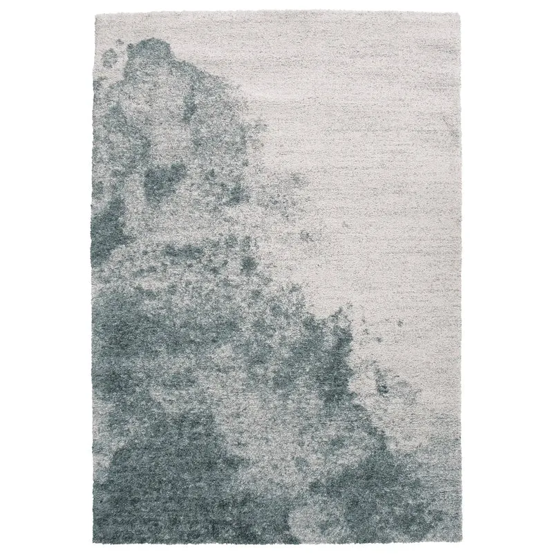 Tapis bleu Ecume
