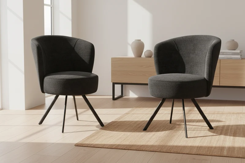 Lot de 2 fauteuil de table pivotant - Prague