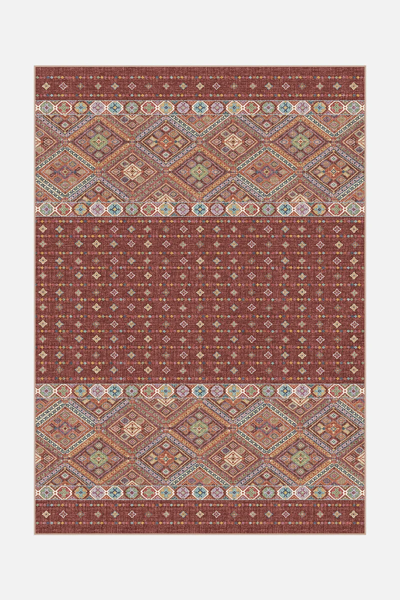 Tapis Leila Rouge Brique