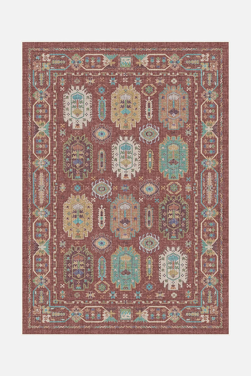 Tapis Farah Rouge Brique
