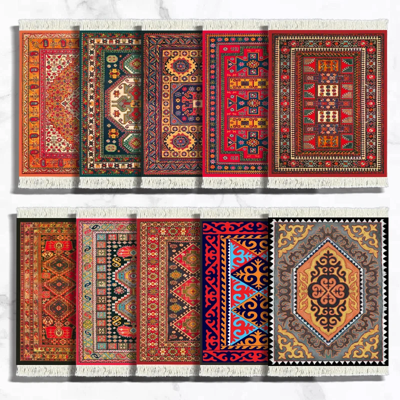 Sous-verres imitation tapis orientaux (Réduction à l'achat de plusieurs)