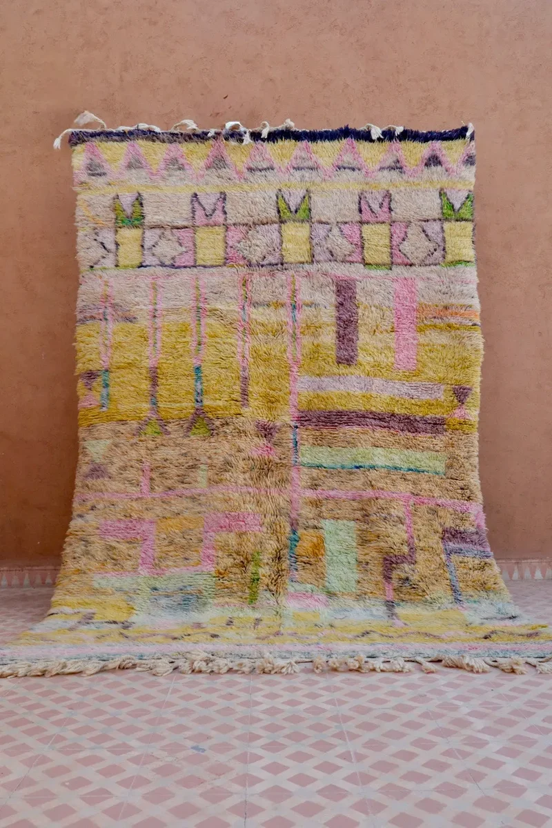 Tapis Berbère Coloré Béni Ouarain Qualité Supérieure - 249 x 169 cm