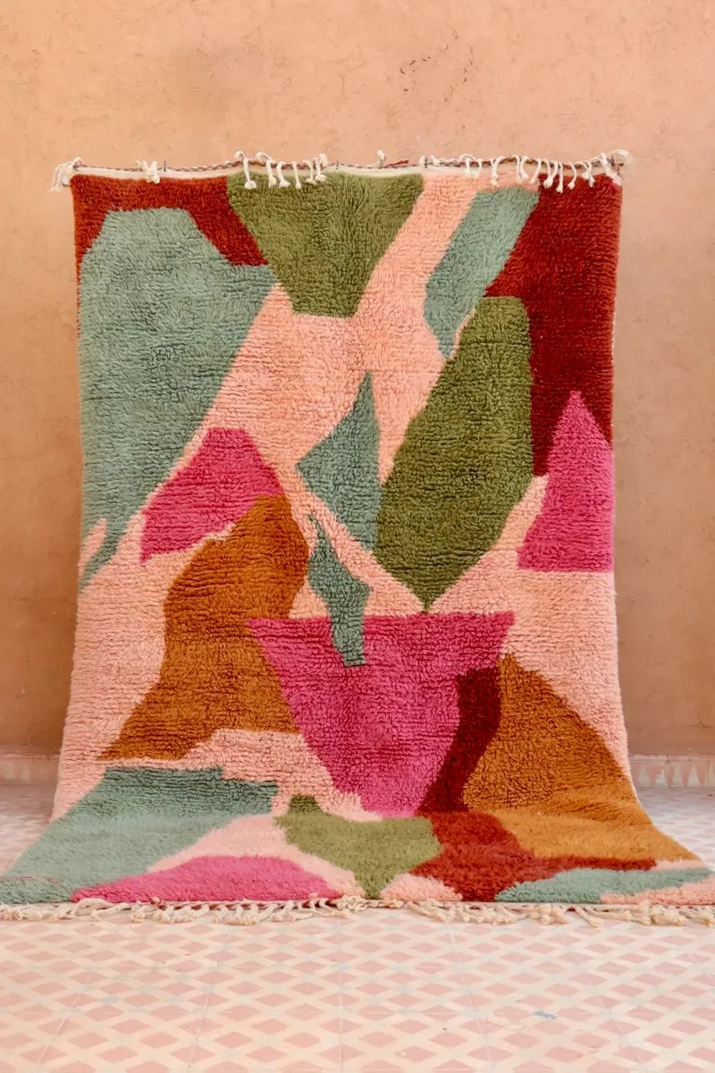 Tapis Berbère coloré « Indian Summer » - Les dessins de Néda - 254 x 150 cm