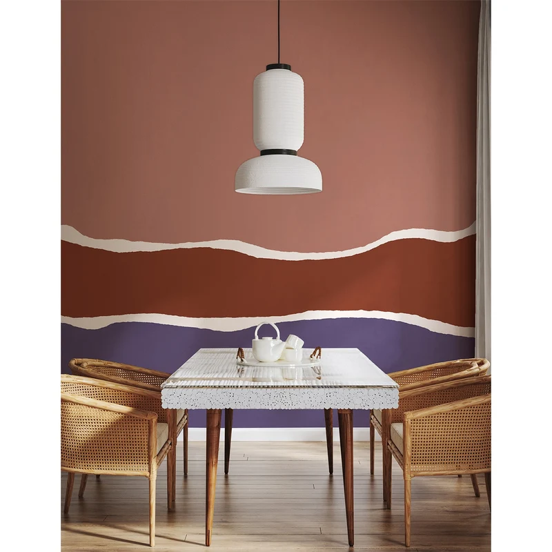Papier peint violet Trio