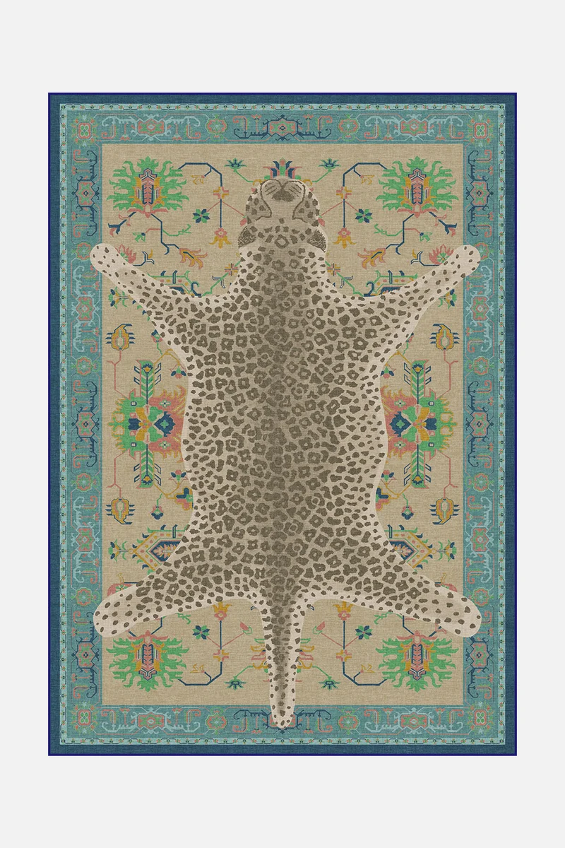 Tapis Léopard Multicolore