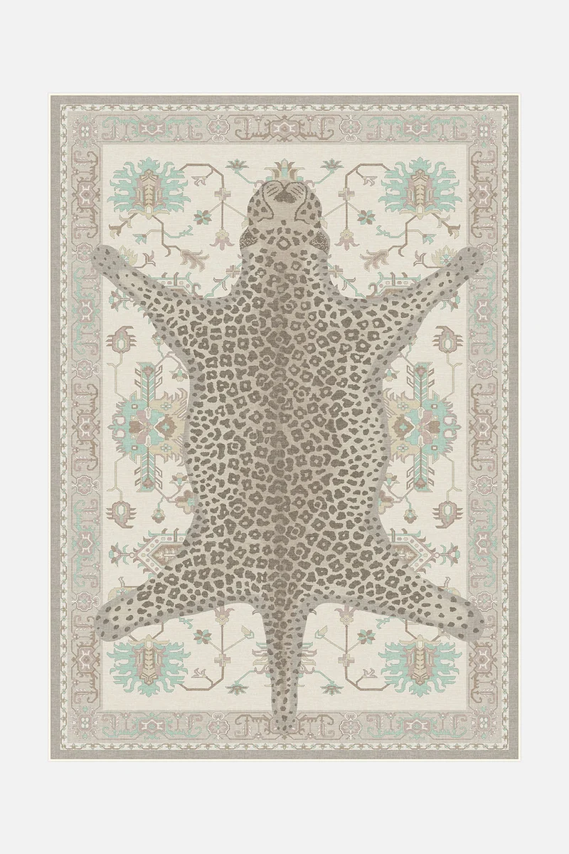 Tapis Léopard Beige