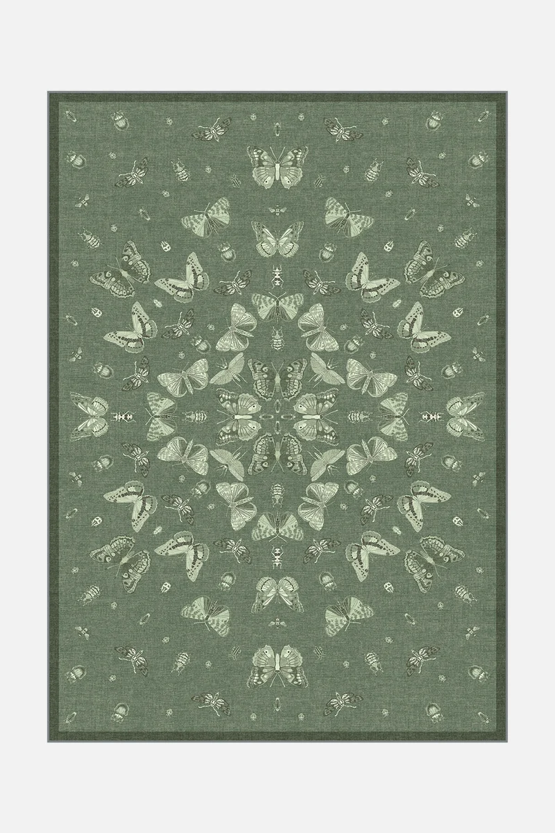Tapis Papillon Sauge