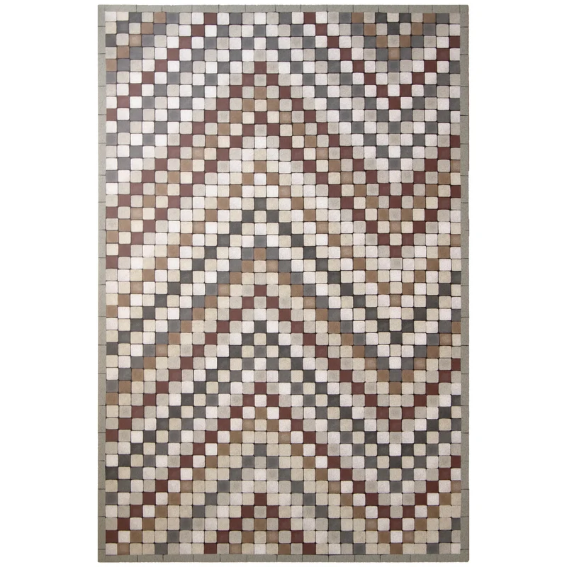 Tapis vinyle Zigzag rouge