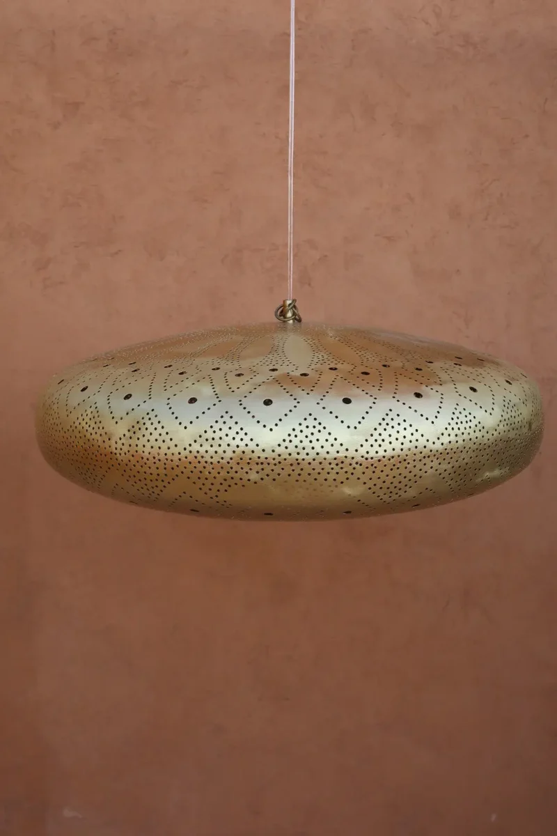 Suspension en Laiton Artisanale - Luminaire Design Fait-Main