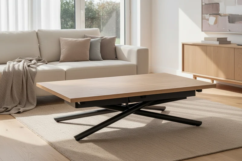 Table basse qui monte et devient table – Lotus