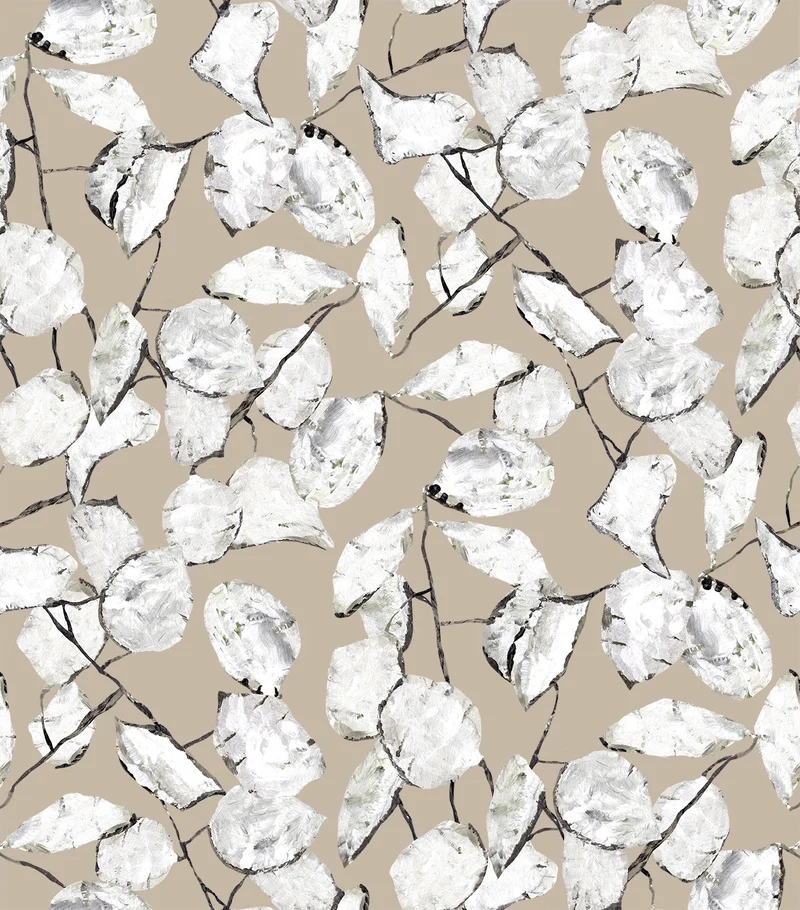 Papier peint beige Monnaie de Pape