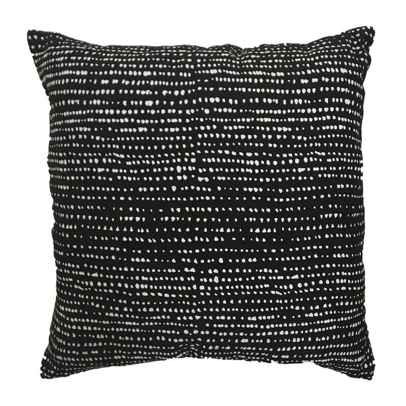 Housse de coussin Snowflakes noir