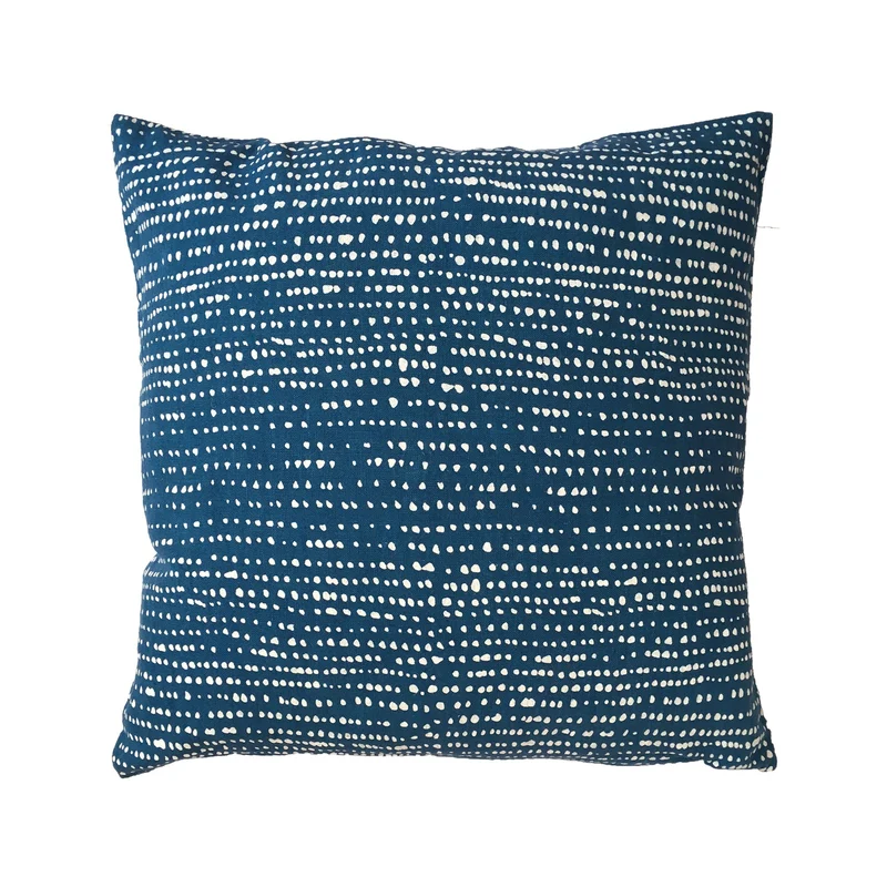 Housse de coussin Snowflakes bleu