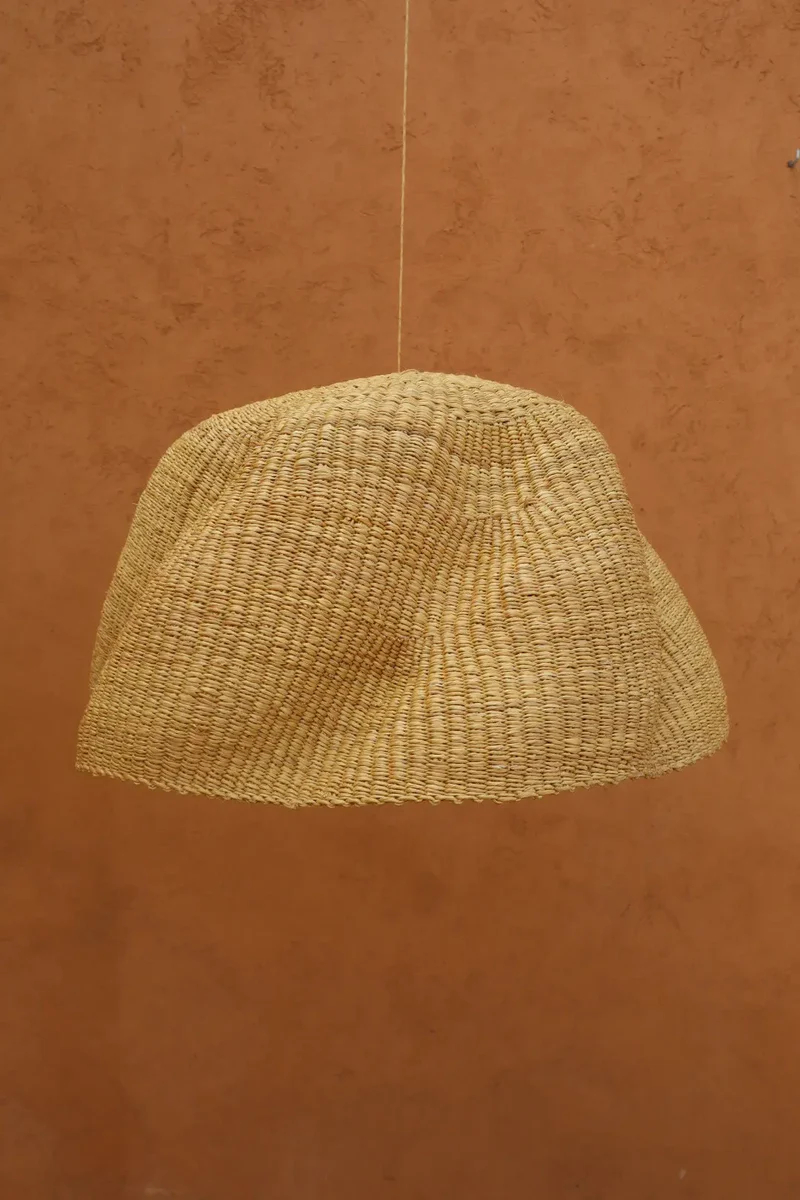 Panier Bolga Décoratif - Suspension Artisanale Colorée Naturel