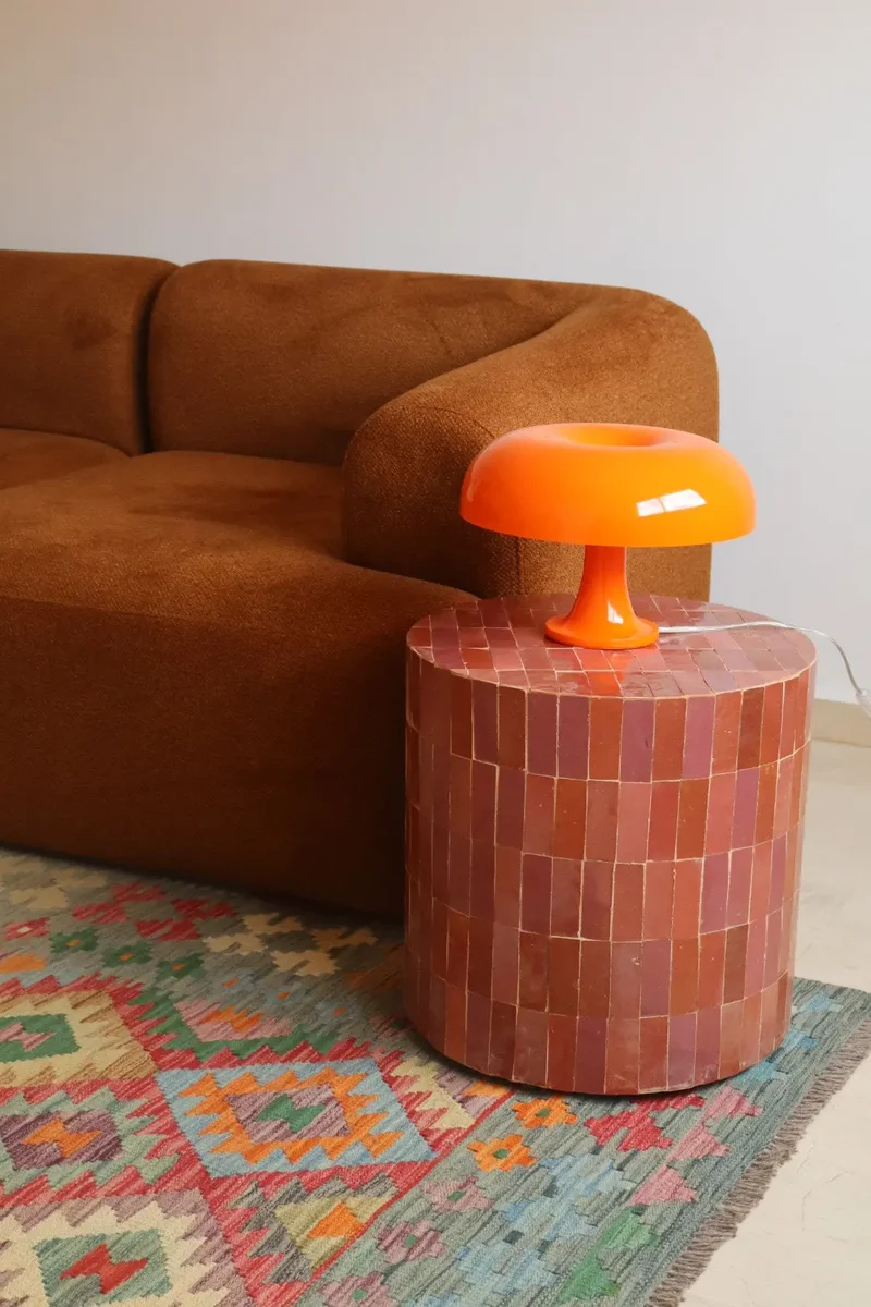Table d’Appoint I Colonne en Zellige Moderne Rose DIME - 45 x 45 x 45 cm