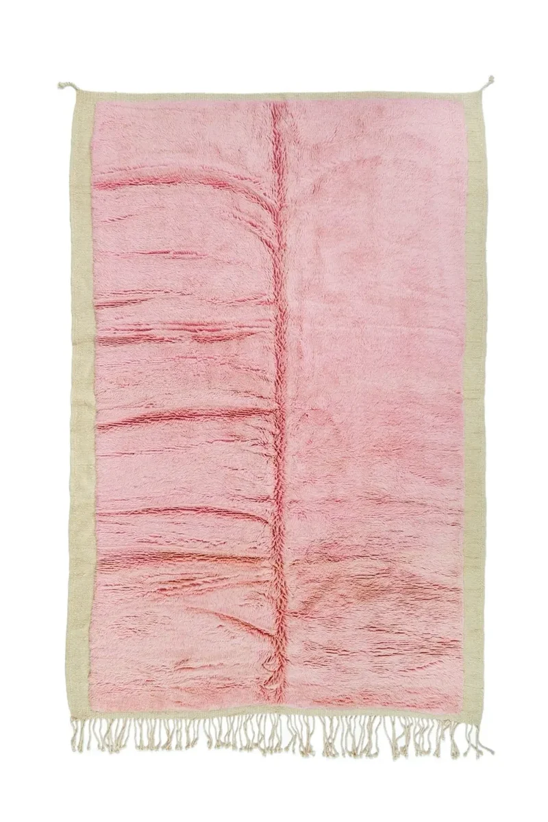 Tapis Berbère Mrirt Coloré Moderne Baby Rose -
