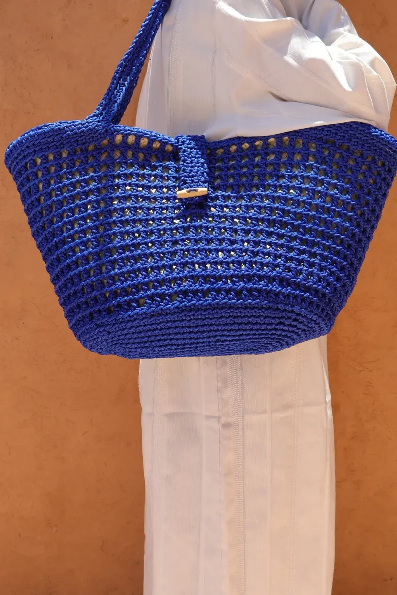 Paniers Colorés en Osier et Nylon Fait-Main - SOLEDAD (plusieurs coloris disponibles)