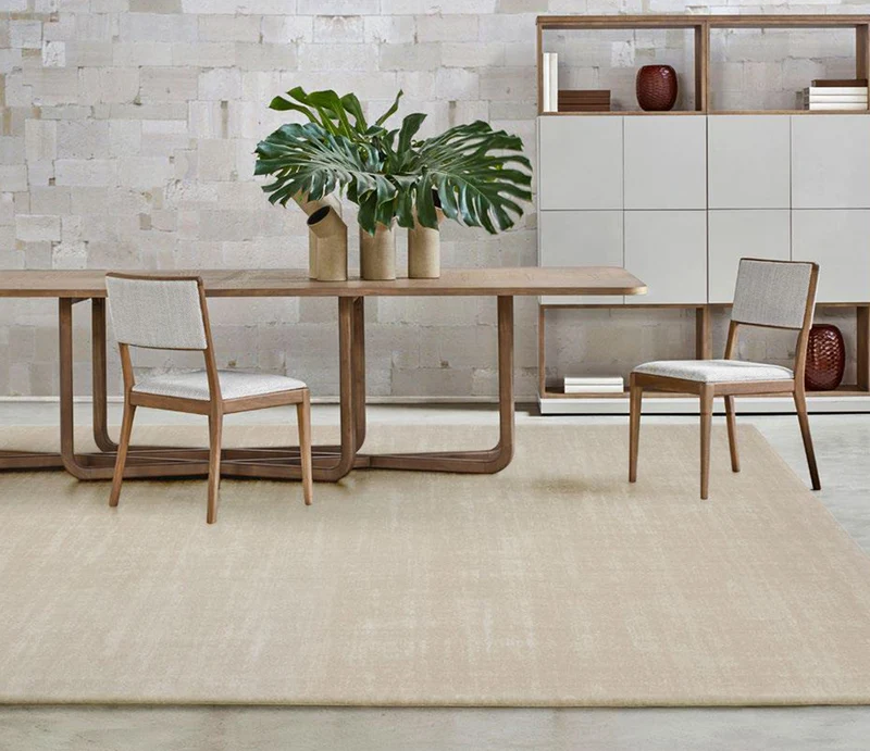 Tapis salon beige unicolore - Vegas