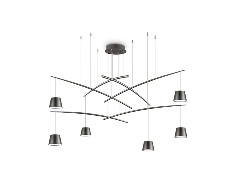 Lustre moderne de salon noir - Fishy