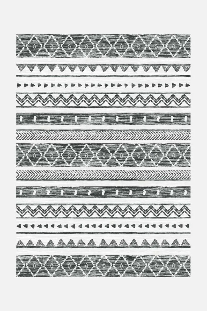 Tapis Ikat Anthracite