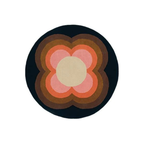 SFP-6 : Tapis ORLA KIELY rond en laine tuftée