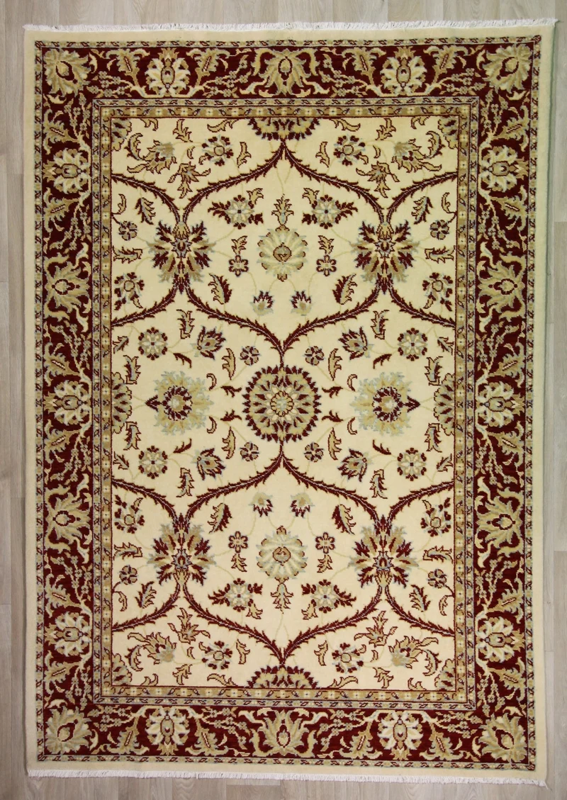 Tapis classique en laine & bambou
