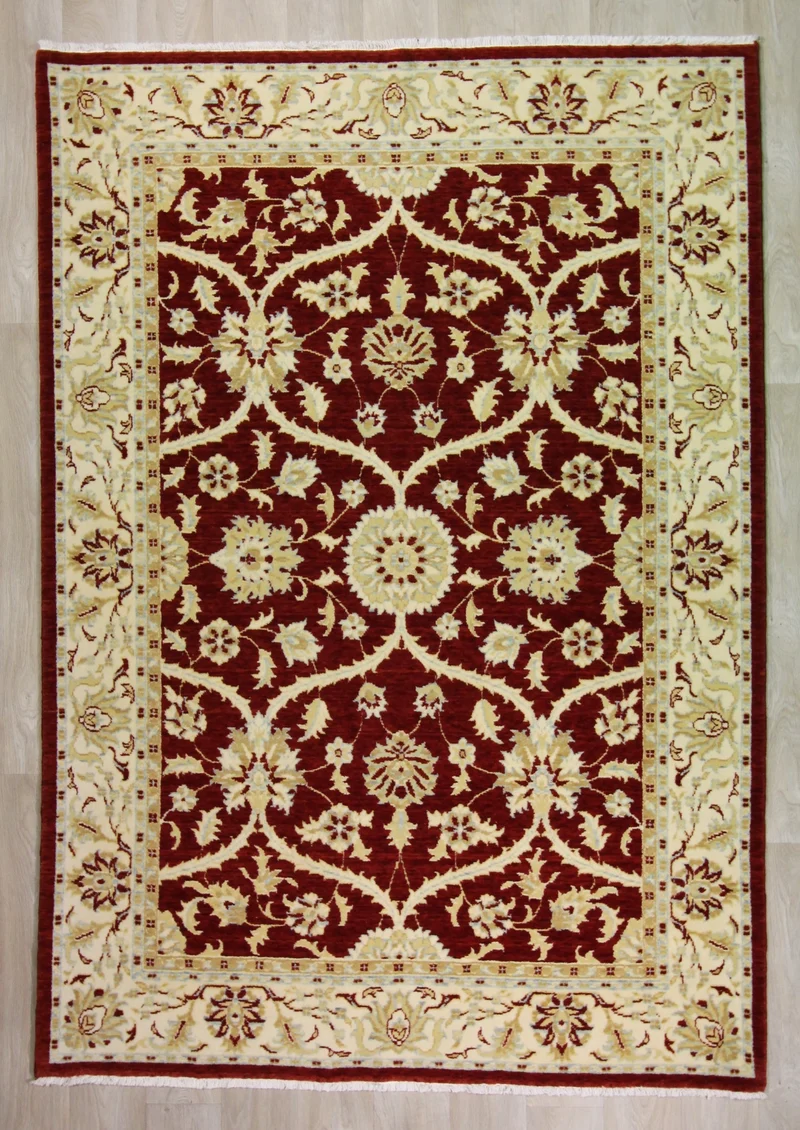 Tapis classique en laine & bambou