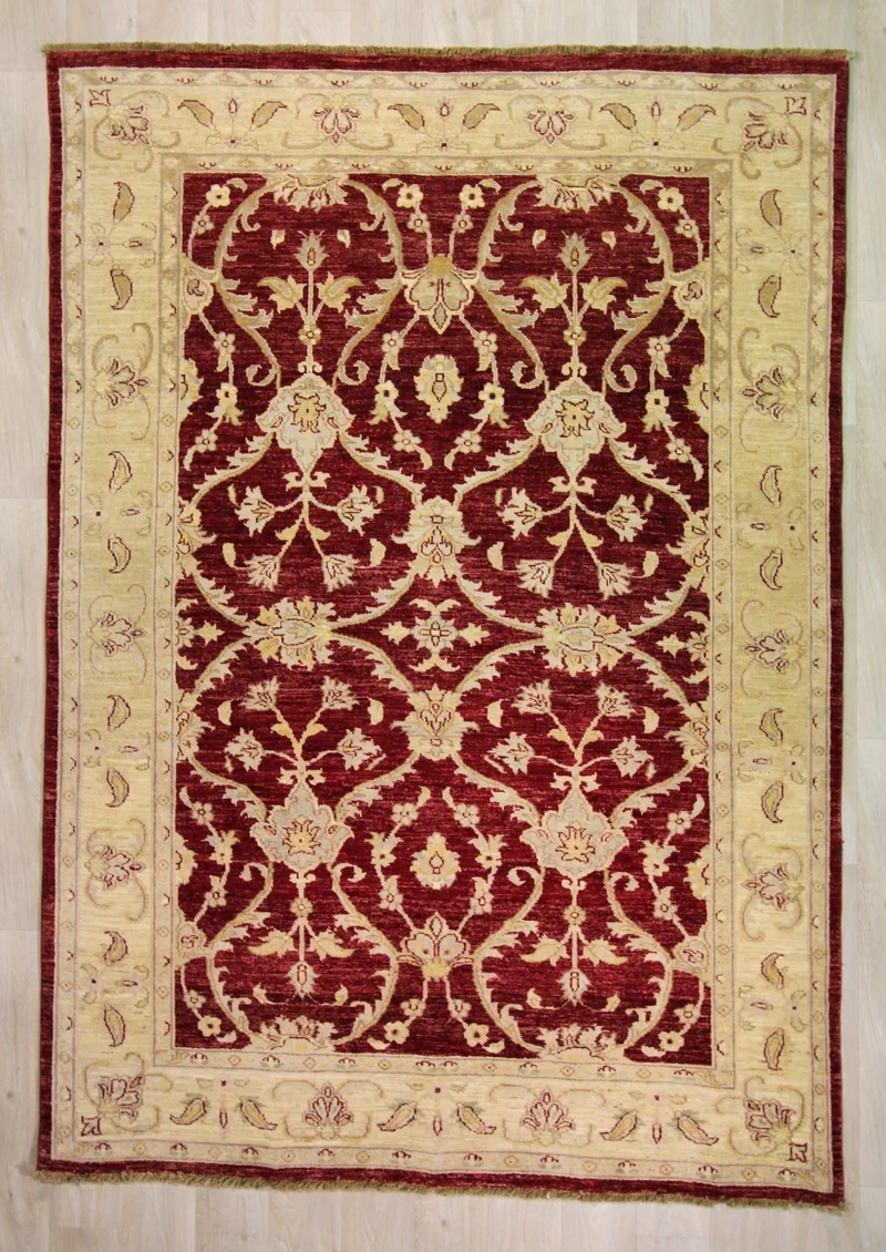Tapis classique en laine Chobi - noué main