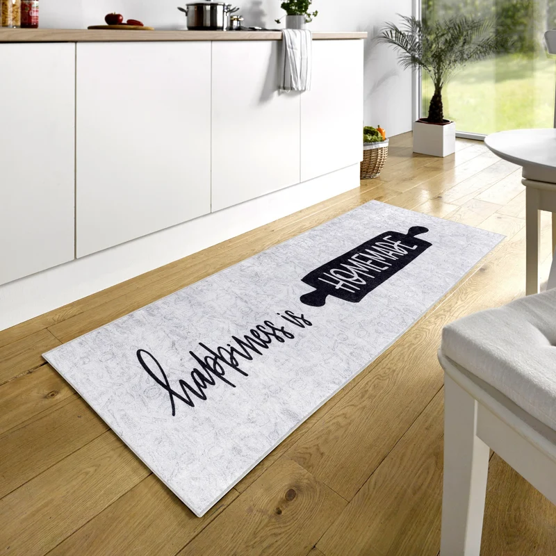 Tapis de Cuisine "Happiness is Homemade"