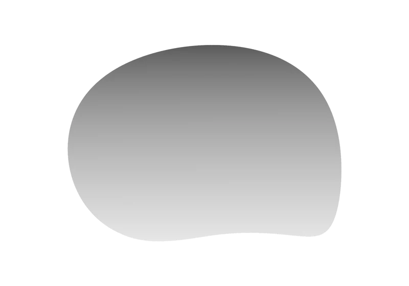 Miroir organique asymétrique design italien – Nube