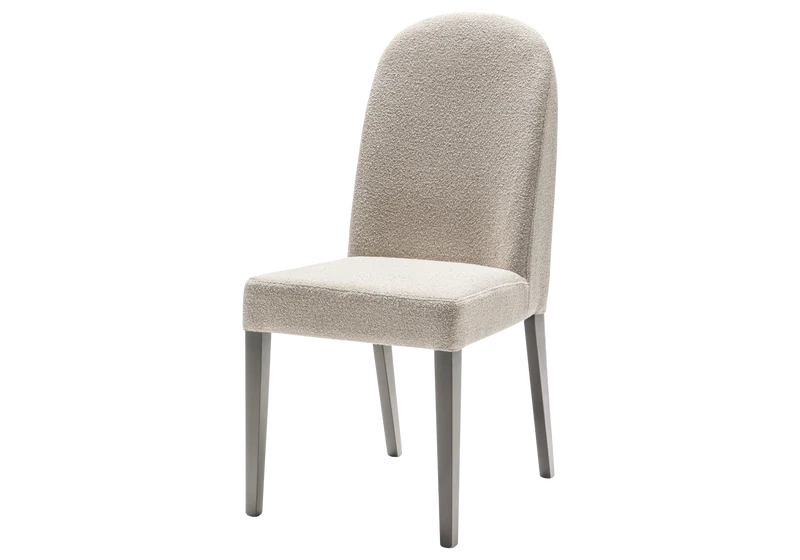 Chaise design italien en tissu bouclé – Dune