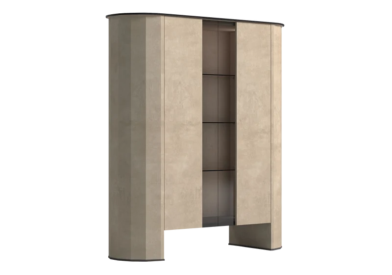 Vitrine design italien effet pierre – Dune