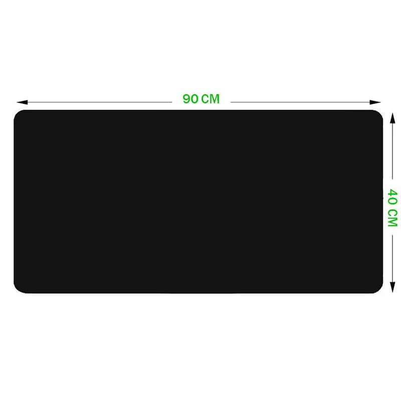 Tapis de souris noir 90x40 cm