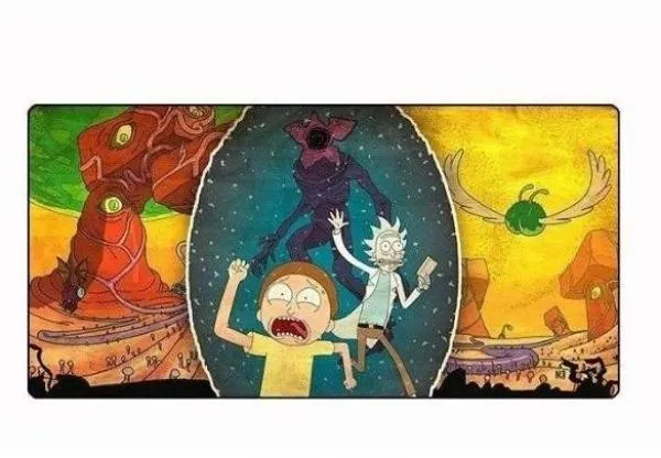 Tapis de souris manga Rick et Morty Stranger Things