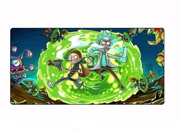 Tapis de souris manga Rick et Morty Portail Dimensionnel
