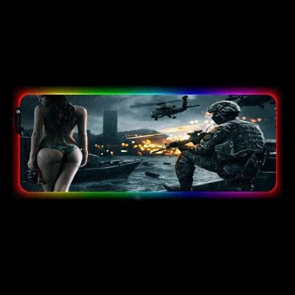 Tapis de Souris RGB XXL Champ de bataille