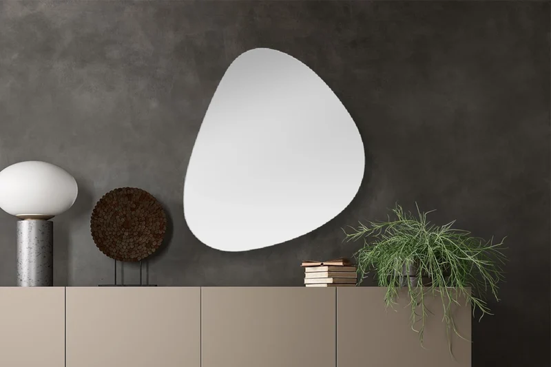 Miroir mural rectangulaire 106 cm style raffiné - Kali