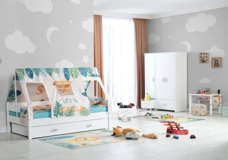 Ensemble de chambre enfant montessori MY WORLD SAFARI