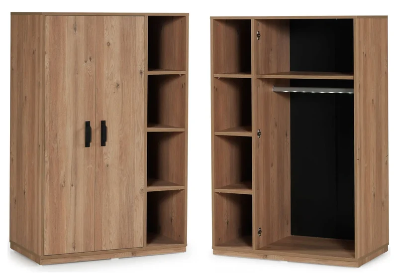Chambre jeune modulaire et moderne chêne SMART MAX
