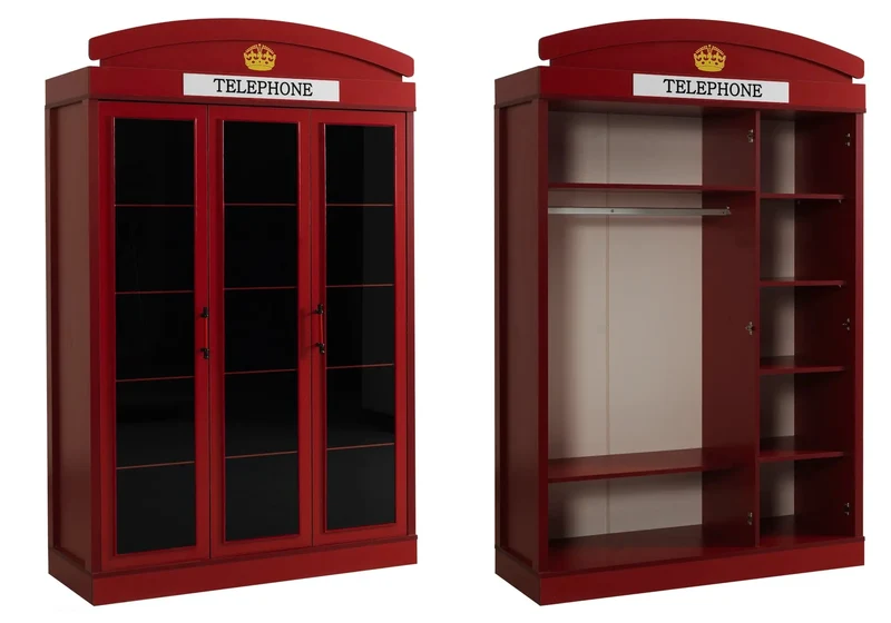 Ensemble de chambre pour jeune rouge LONDON