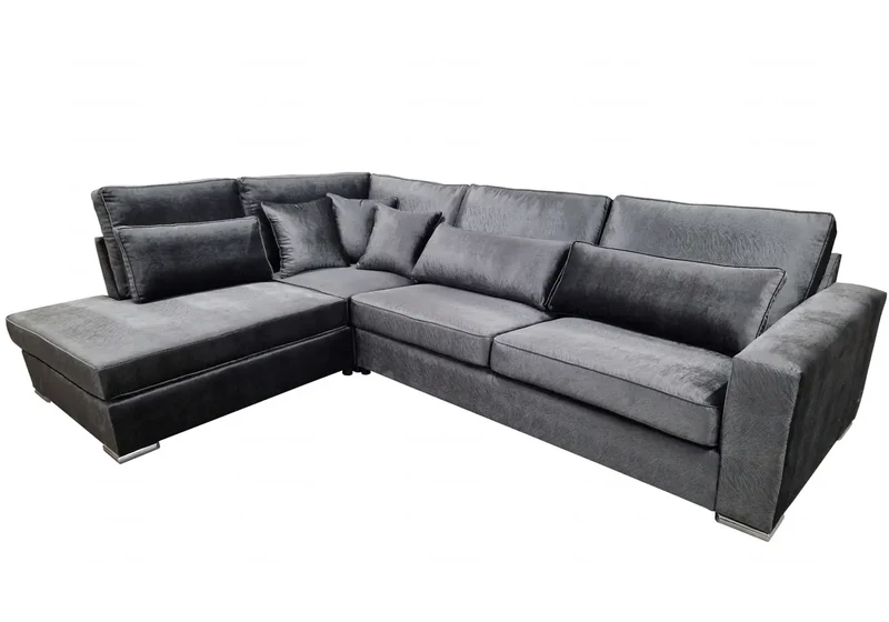 Canapé angle mara anthracite - Lea